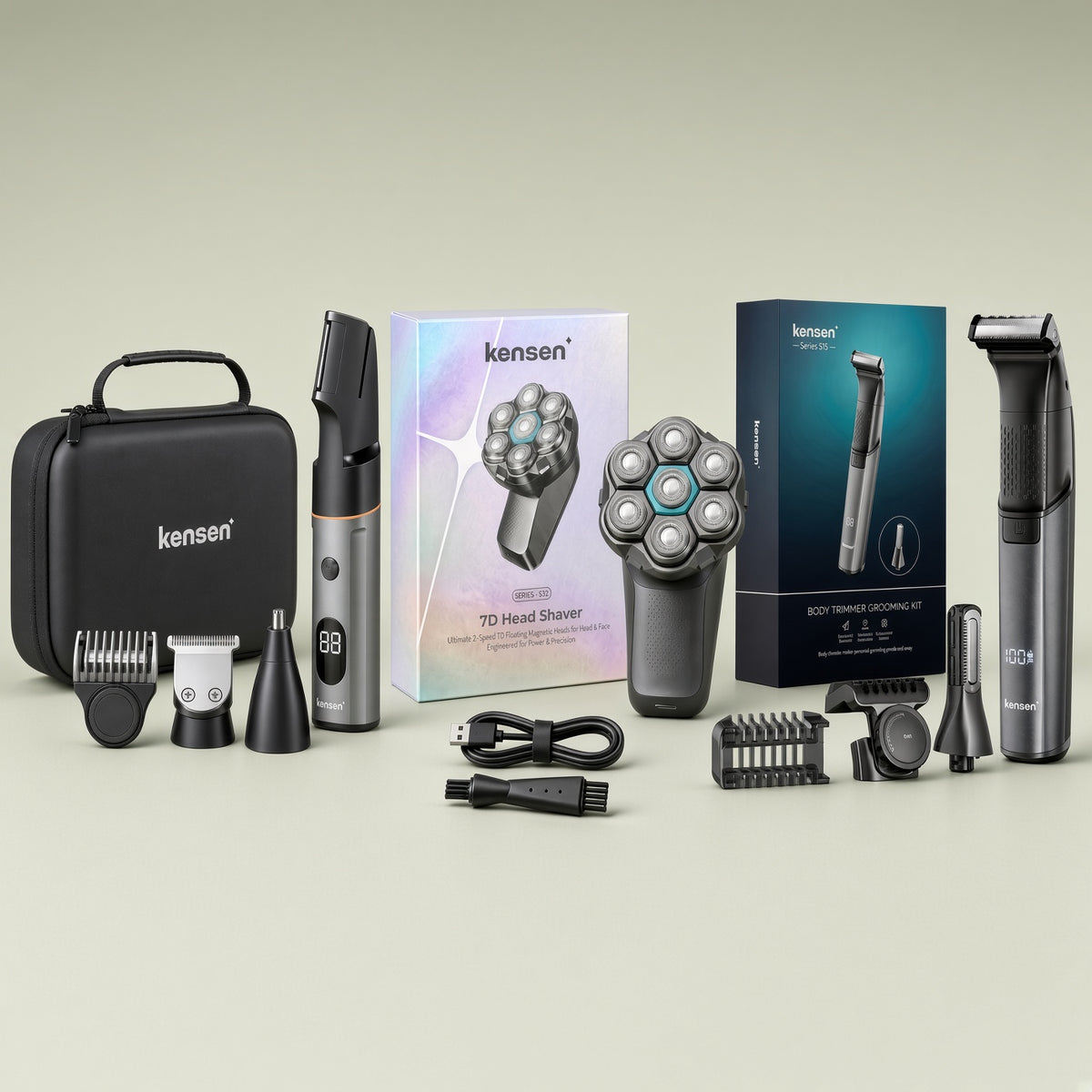 Bald Billionaire Bundle - Bald, beard and body
